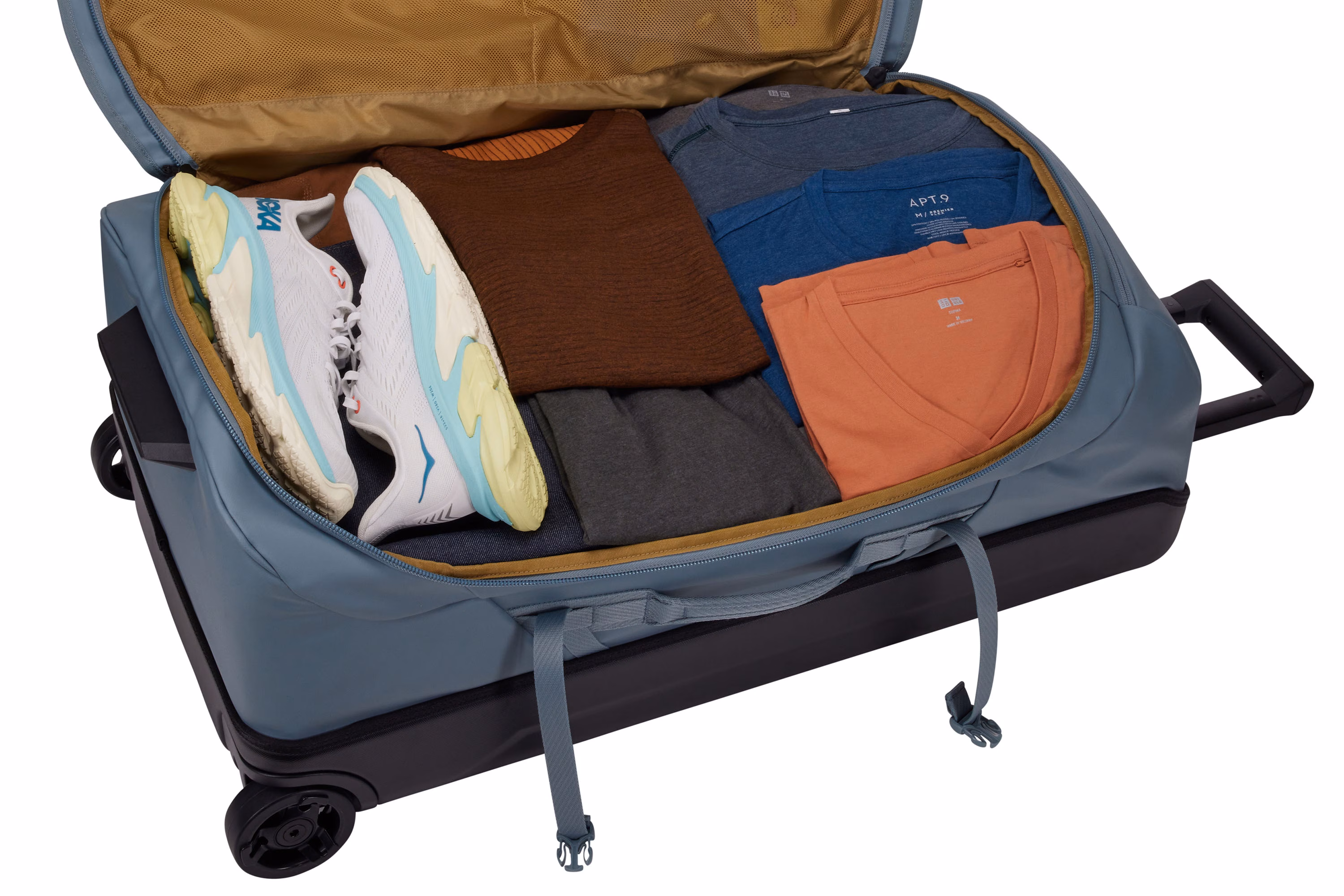 Thule Chasm wheeled duffel suitcase pond gray