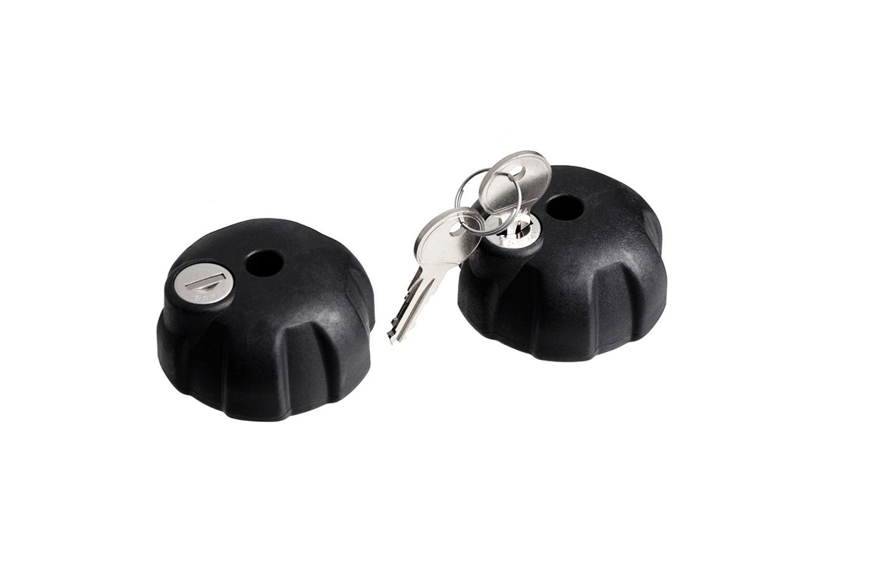 2 knobs with lock for bike holder to secure your bikes