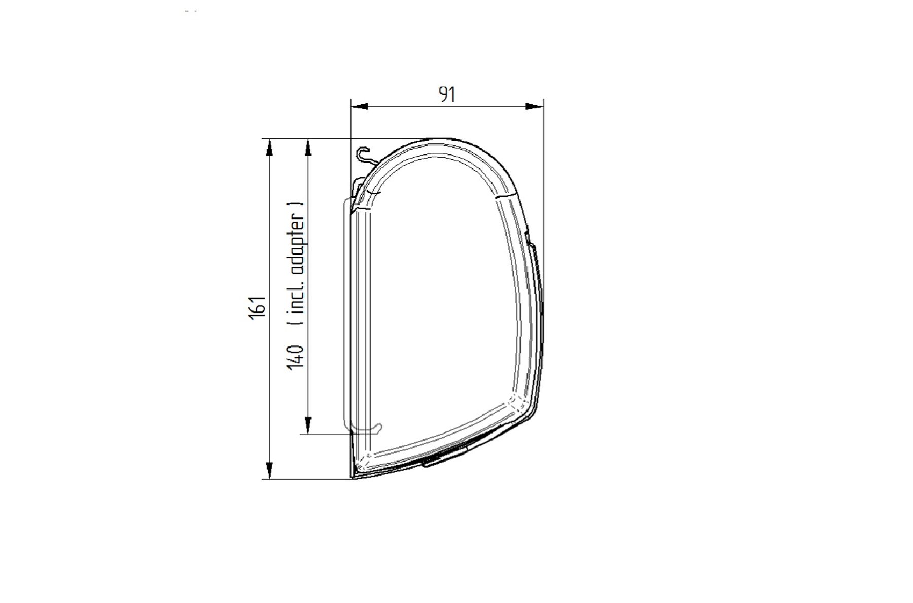 Thule omnistor 5200 awning caravan motorhome wall mounted box dimensions