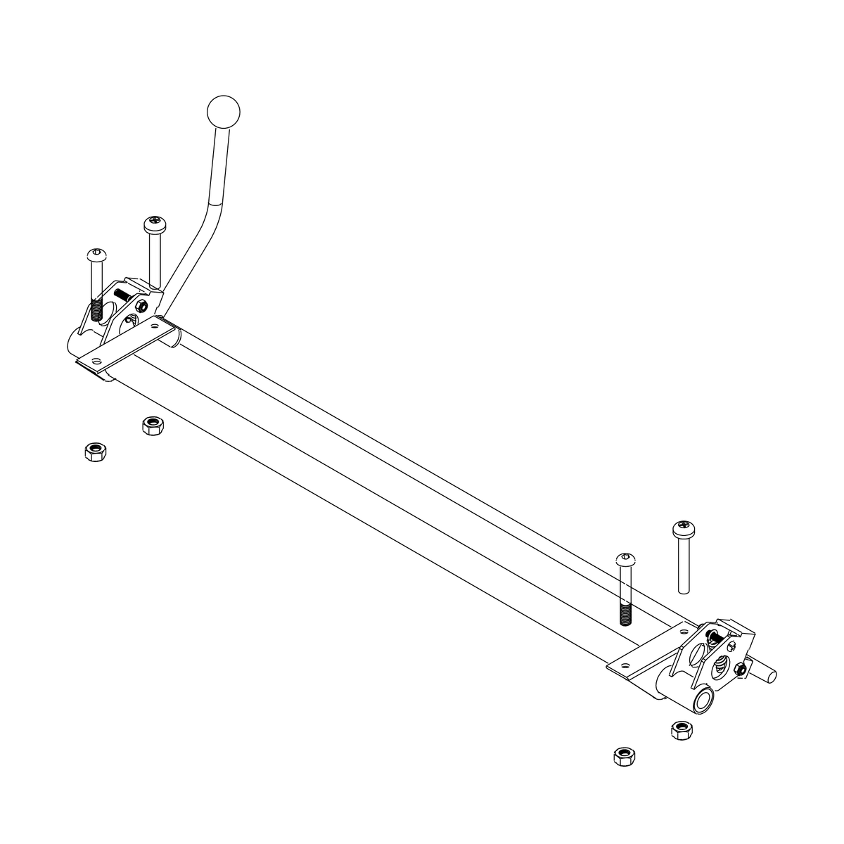 Axle parking brake assembly - Thule Coaster XT