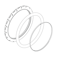 Tire and tube assembly 20" left