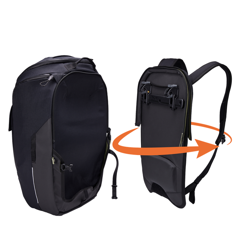 Thule Paramount hybrid bike pannier and backpack 26L black