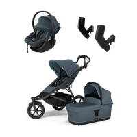 Thule Urban Glide 3 dark slate & Thule Maple Connect darkest blue newborn bundle