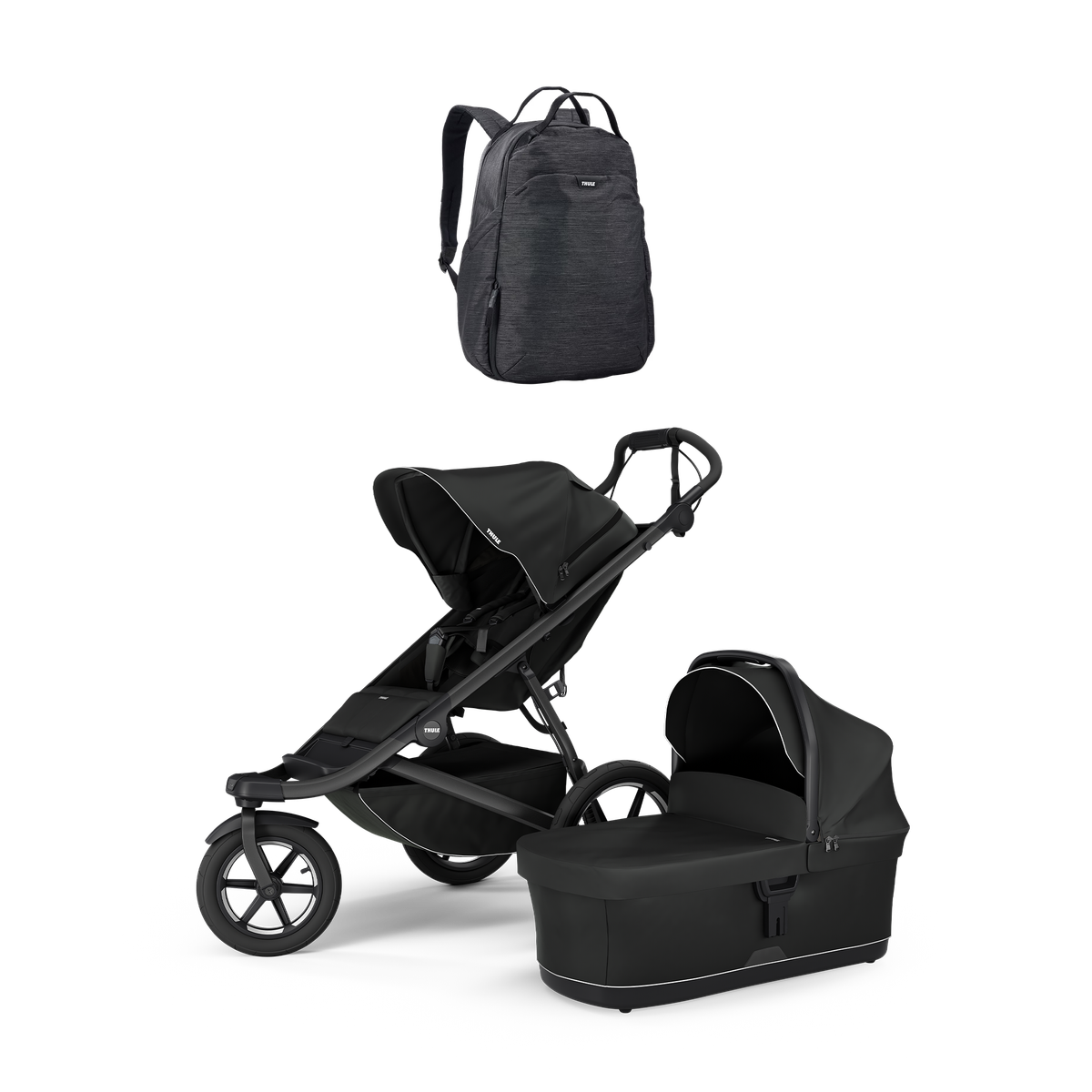 Thule Urban Glide 3 + Thule changing backpack + Thule bassinet