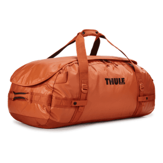 Thule Chasm 90L duffel bag autumnal orange