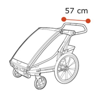 Thule Chariot Sport 2 - Shoulder width 