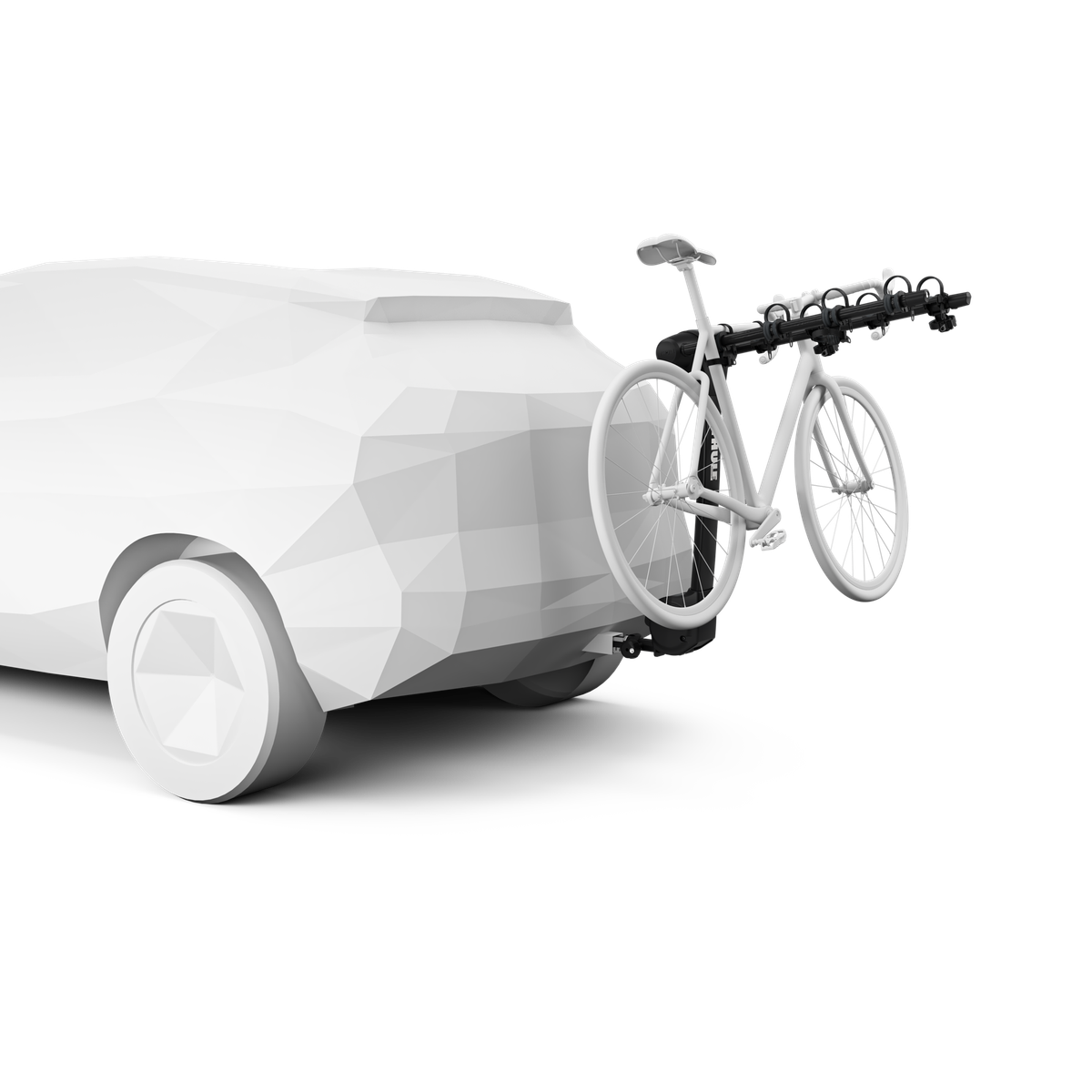 Horizontal Hanging Bike Rack in use