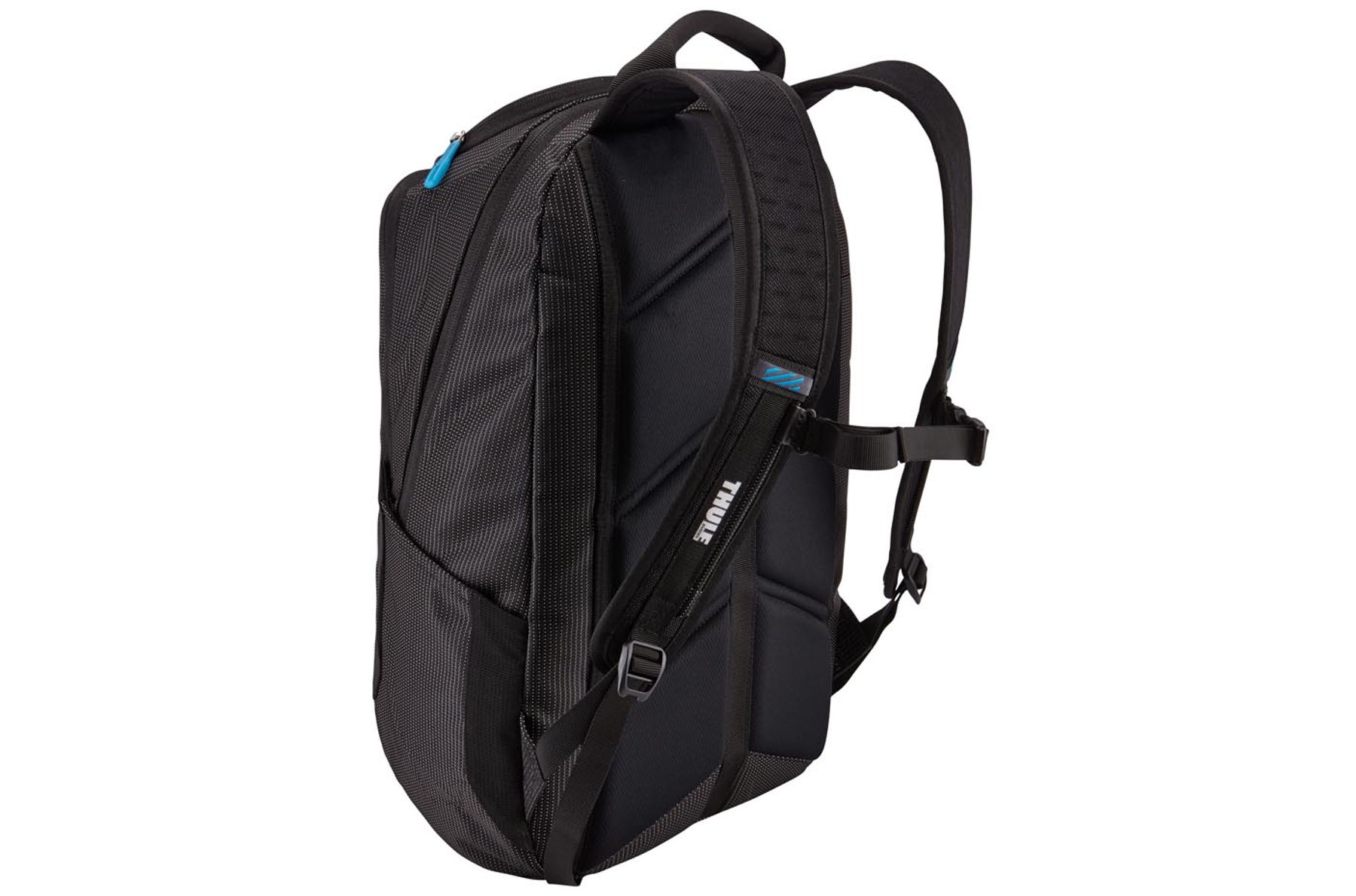 Back side of laptop backpack Thule Crossover 25L