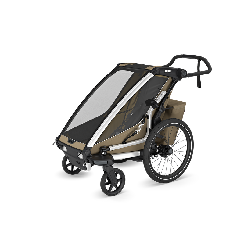 Thule Chariot Cross 2 single 1-seat multisport bike trailer faded khaki