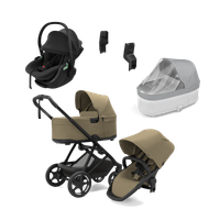 Thule Charm faded khaki & Thule Maple black newborn bundle