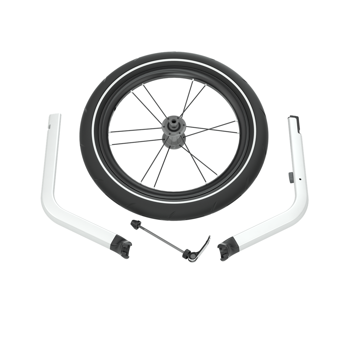 Thule Chariot jogging kit single jogging kit 1 aluminum/black