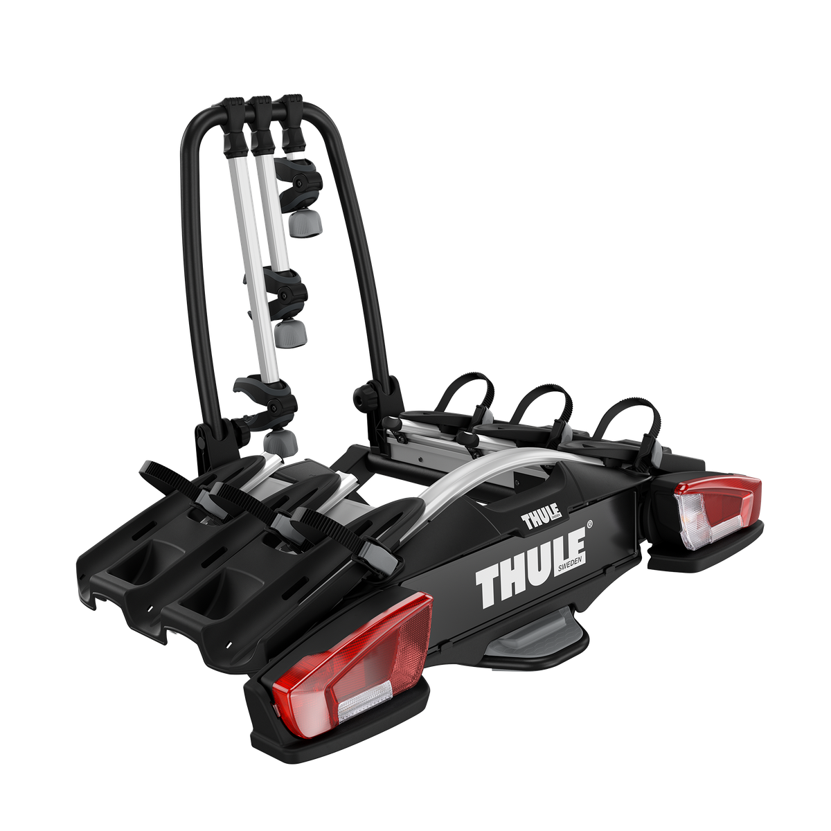 Thule VeloCompact 3-bike platform towbar bike rack 13-pin black/aluminium