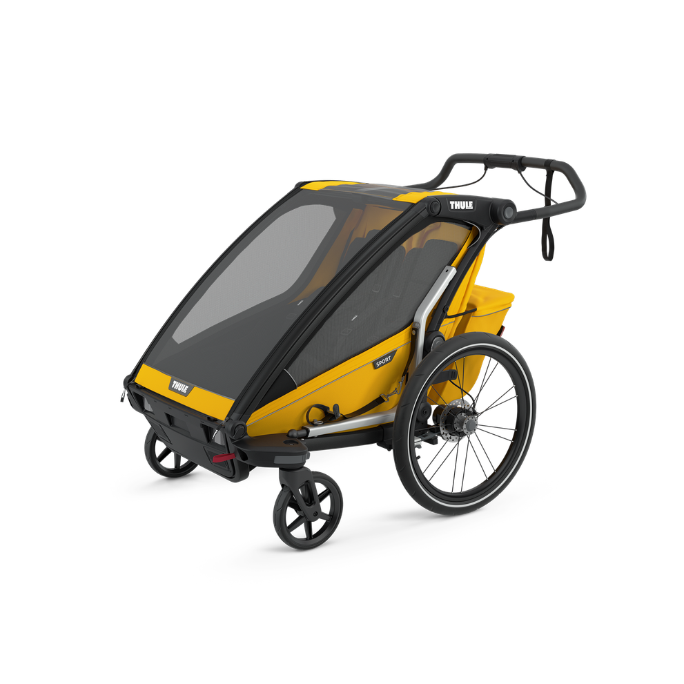 Thule Chariot Sport double 2-seat multisport bike trailer spectra yellow