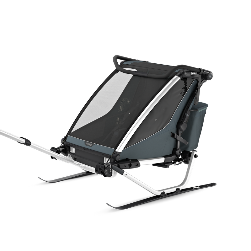 Thule Chariot Cross 2 double 1 or 2-seat multisport bike trailer dark slate