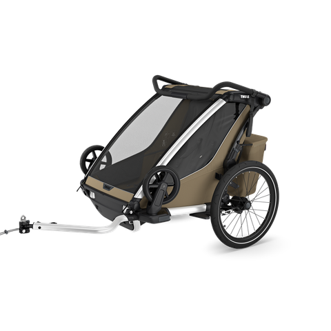 Thule Chariot Cross 2 double 1 or 2-seat multisport bike trailer faded khaki