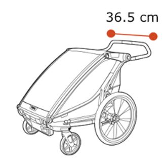 Thule Chariot Lite - Shoulder width