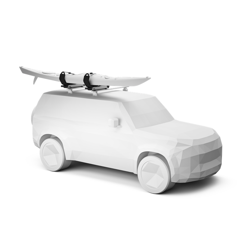 Thule Hullavator Pro kayak rack with lift assist aluminium