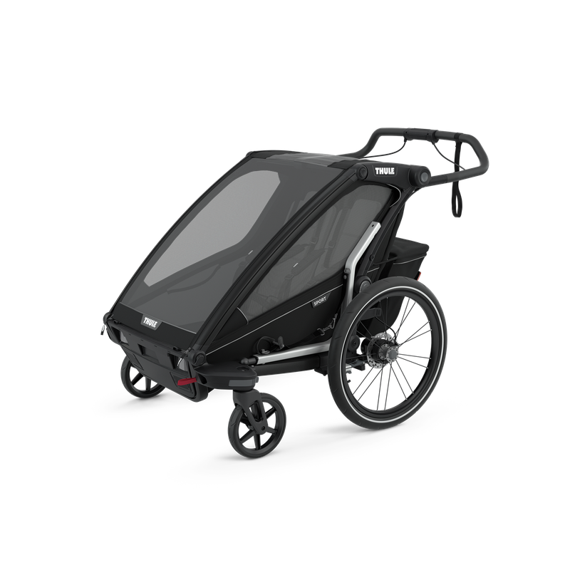 Thule Chariot Sport double 2-seat multisport bike trailer midnight black