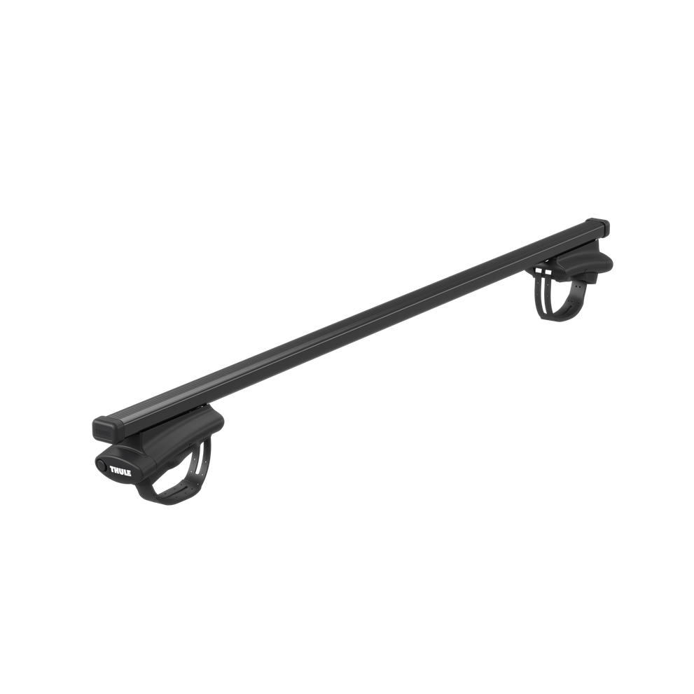 Thule oversized rail foot on Thule SquareBar Evo