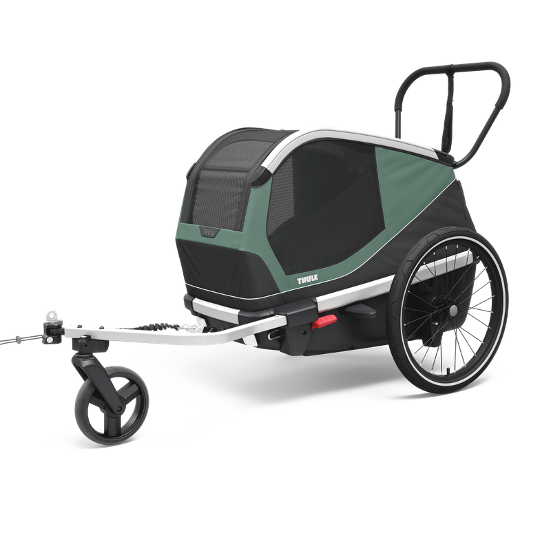 Thule Bexey M dog bike trailer hazy green