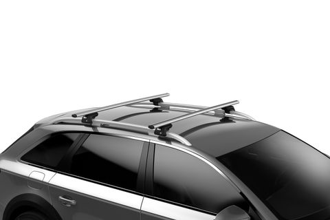 Thule WingBar Edge Black Edition 90400984 Complete System includes lock for BMW X3 quiet and secure the roof bars 