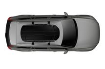 Thule Motion XT M/L top on car - black glossy