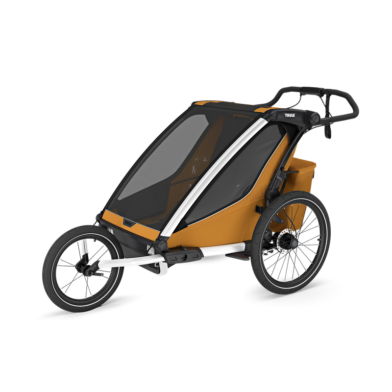 Thule Chariot Sport 2 double 1 or 2-seat multisport bike trailer natural gold