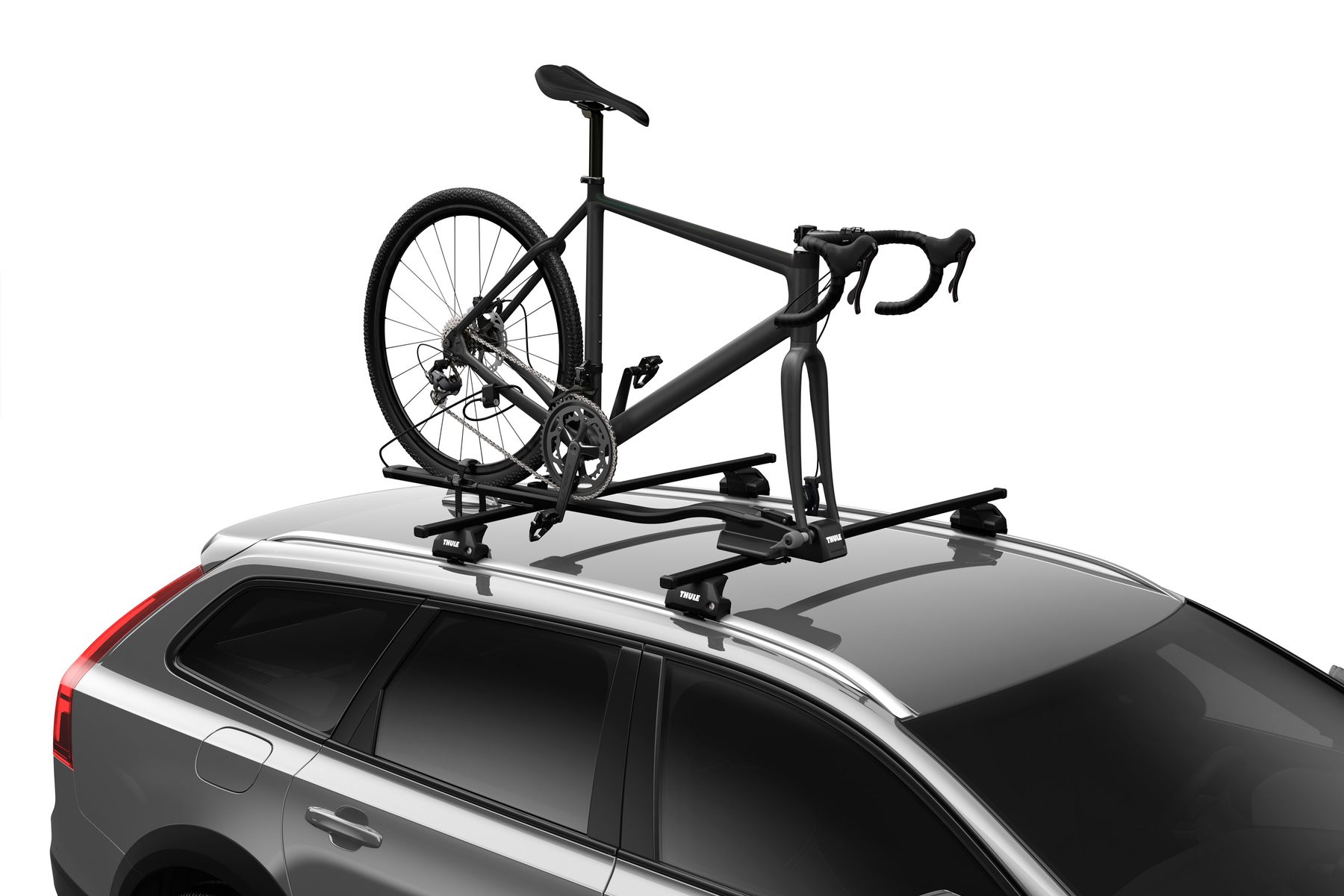 Thule FastRide & TopRide Around The Bar Adapter 889900 on car with FastRide