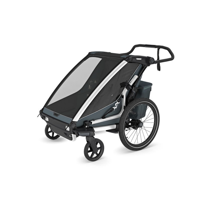 Thule Chariot Cross 2 double 1 or 2-seat multisport bike trailer dark slate