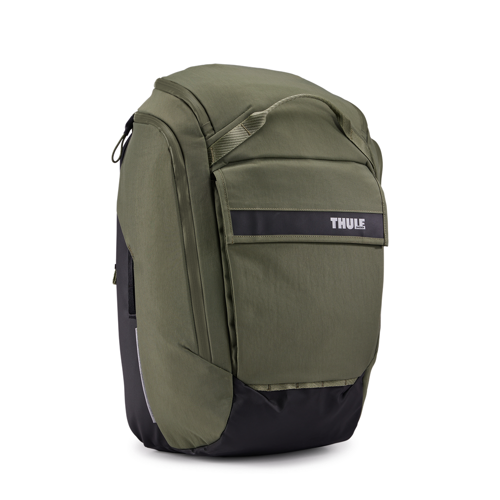 Thule Paramount hybrid bike pannier and backpack 26L green