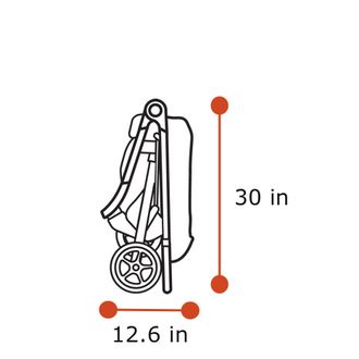 Thule Spring length and height in inches (folded)