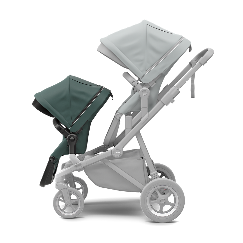 Thule Sleek sibling seat sibling seat mallard green on black