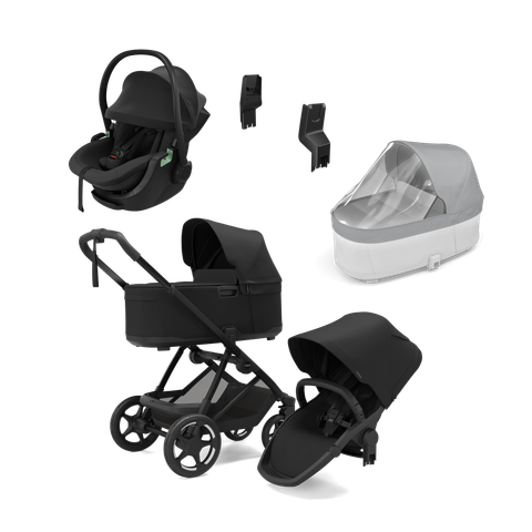 Thule Charm black & Thule Maple Connect black newborn bundle