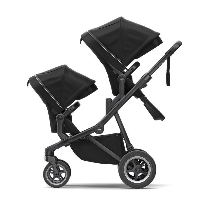 Thule Sleek sibling seat sibling seat midnight black on black