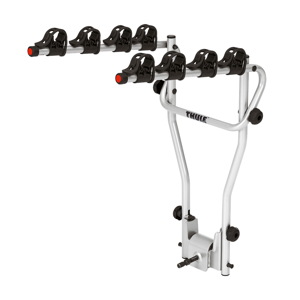 Thule HangOn 4-bike hanging towbar bike rack tiltable silver