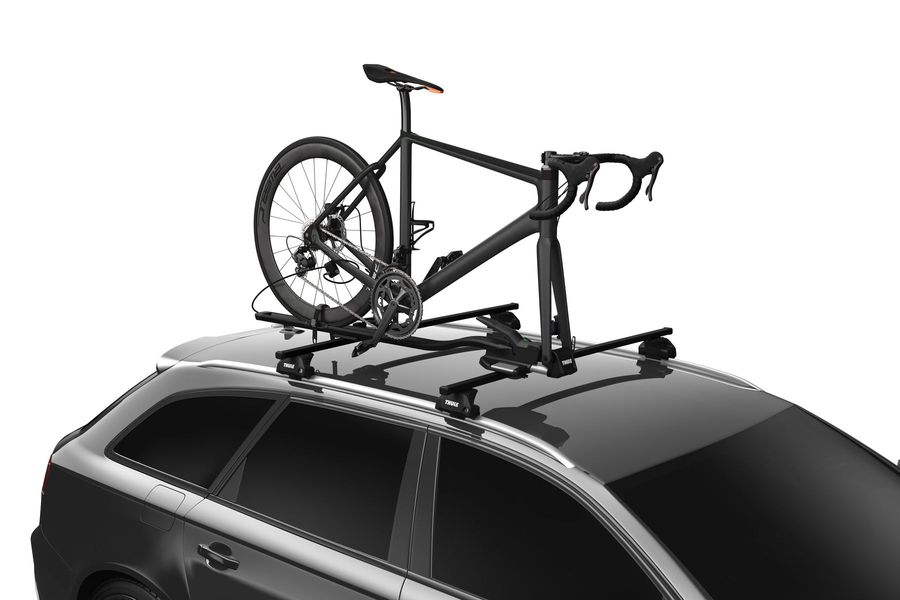 Thule FastRide & TopRide Around The Bar Adapter 889900 on car with TopRide