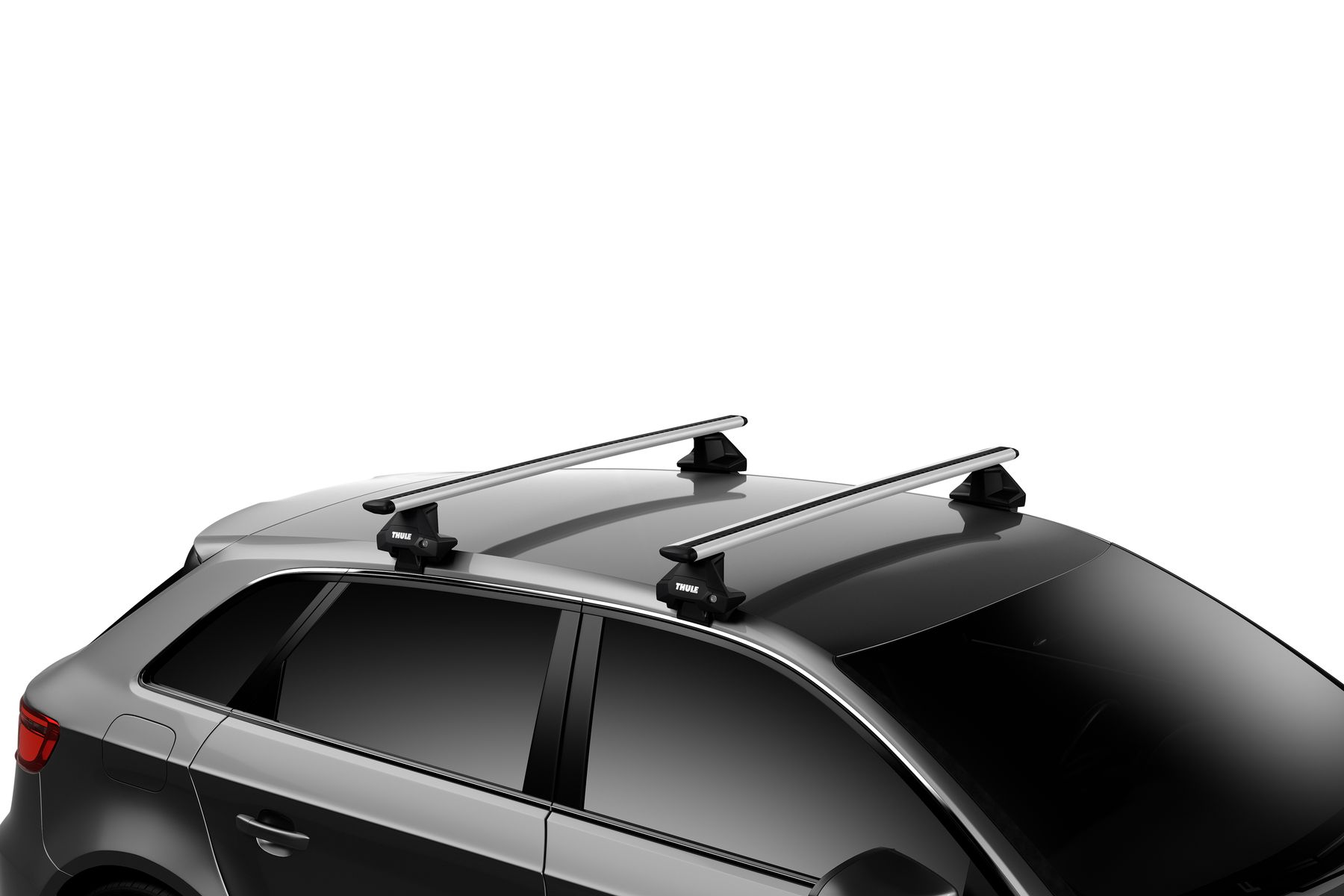 Thule techo portaequipajes evo 7105 7113 5146 aluminio plateado para Opel Astra SH 2016 
