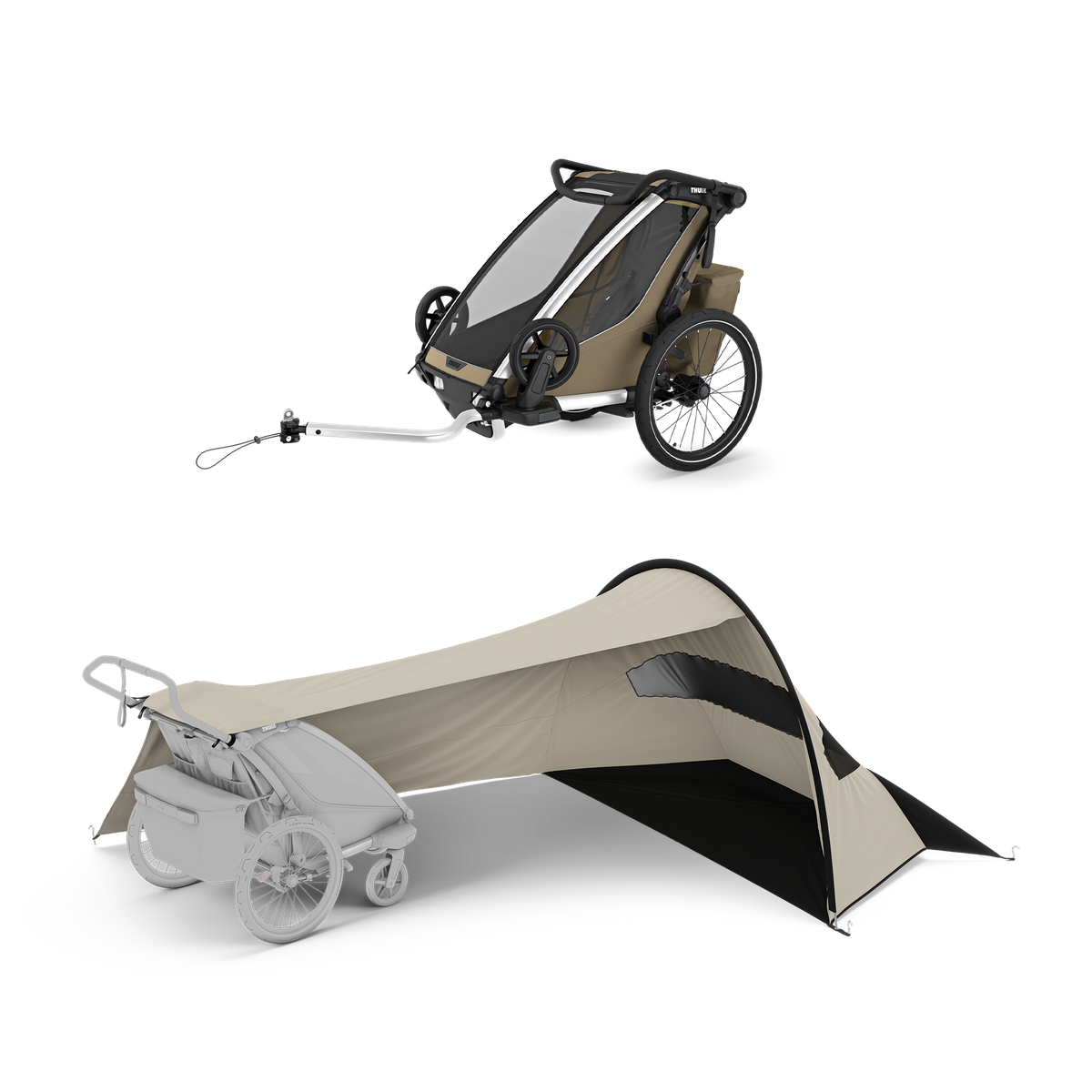 Thule Chariot Cross 2 + Thule sun and wind tarp