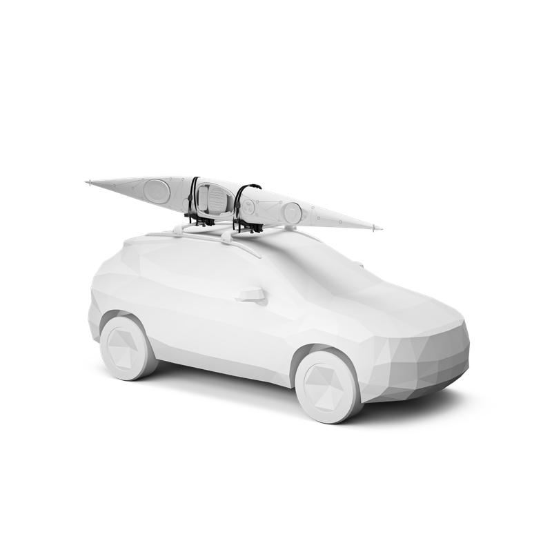 Thule Compass kayak rack vertical black