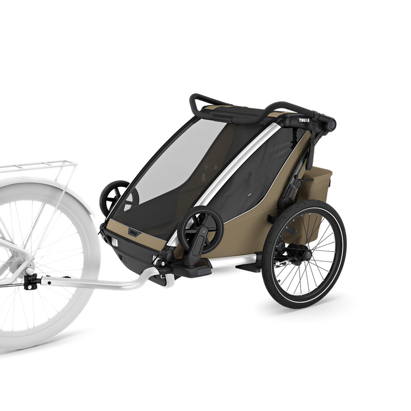 Thule Chariot Cross 2 double 1 or 2-seat multisport bike trailer faded khaki