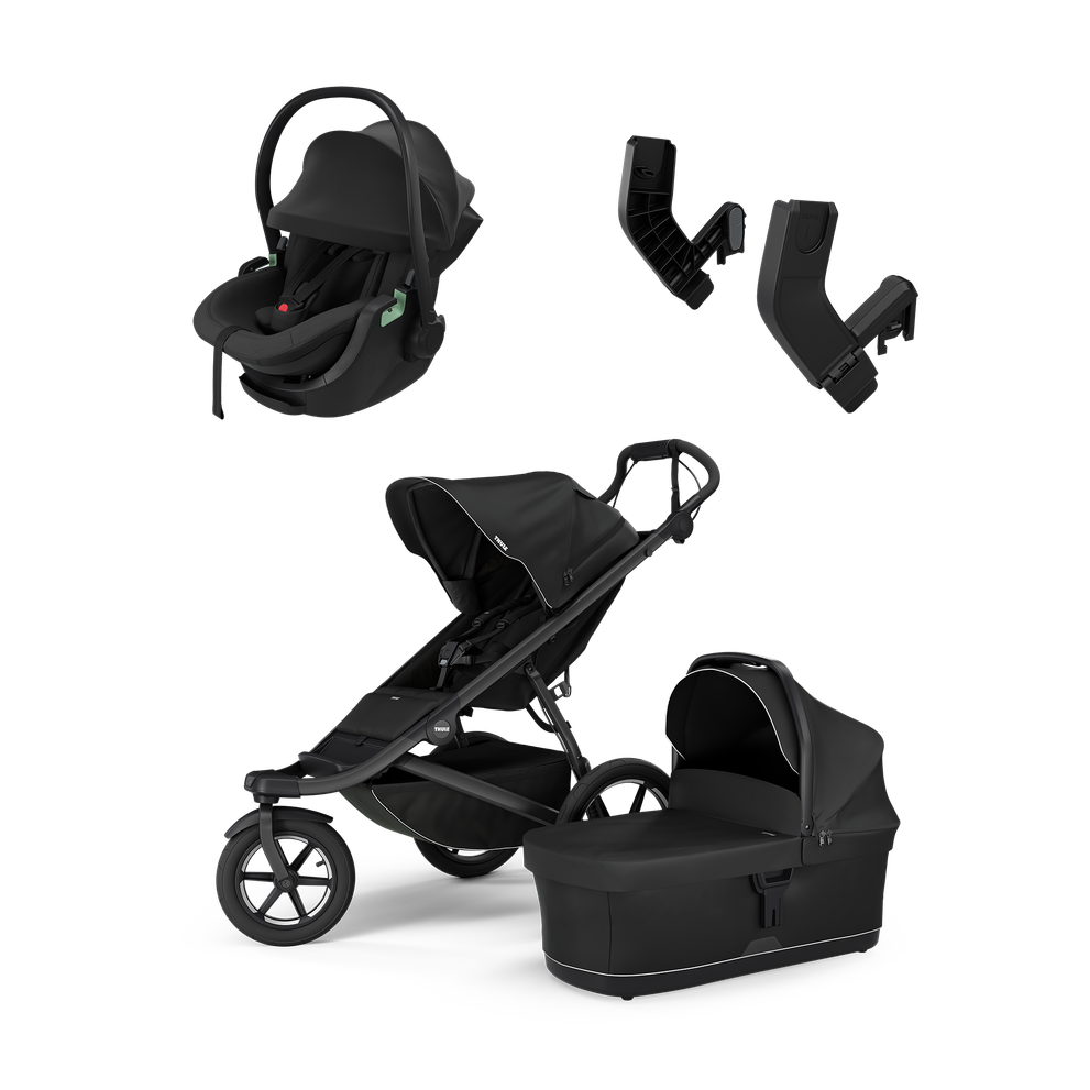 Thule Urban Glide 3 black & Thule Maple black newborn bundle