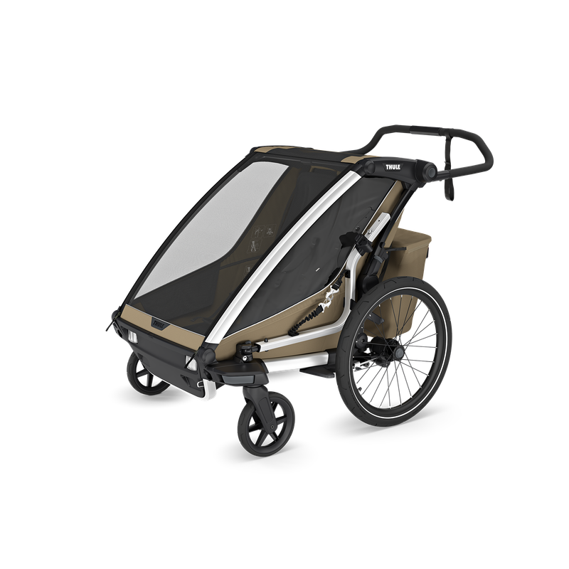Thule Chariot Cross 2 double 1 or 2-seat multisport bike trailer faded khaki