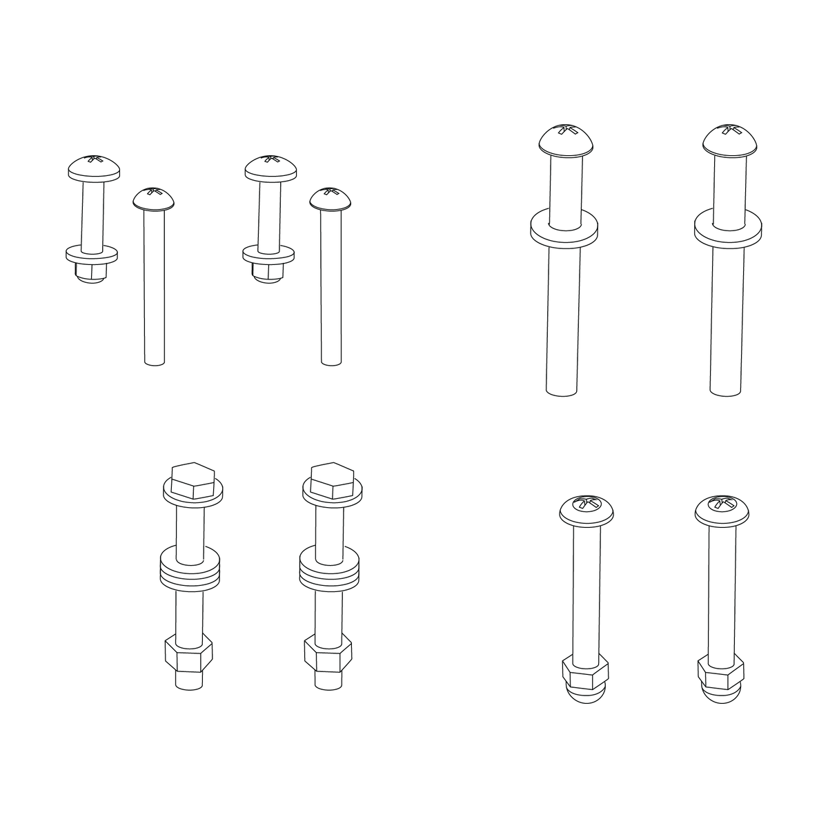 Body replacement hardware lit - Thule Chariot Cheetah/Cheetah XT/Cougar/CX