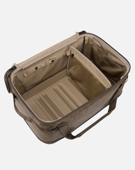 Thule Chasm gear hauler 55L showing organized compartments