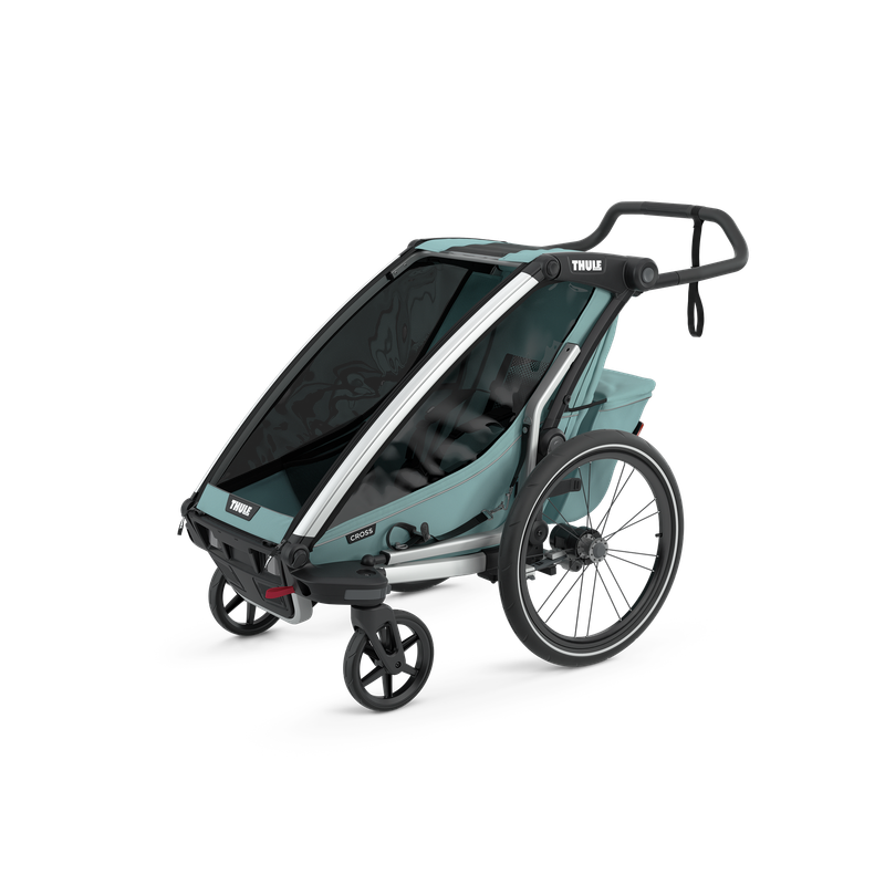 Thule Chariot Cross single 1-seat multisport bike trailer alaska blue