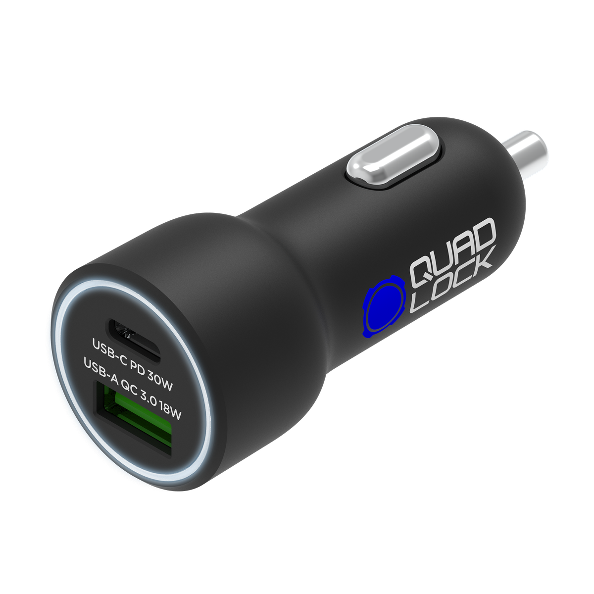 Quad Lock 48W dual car charger black