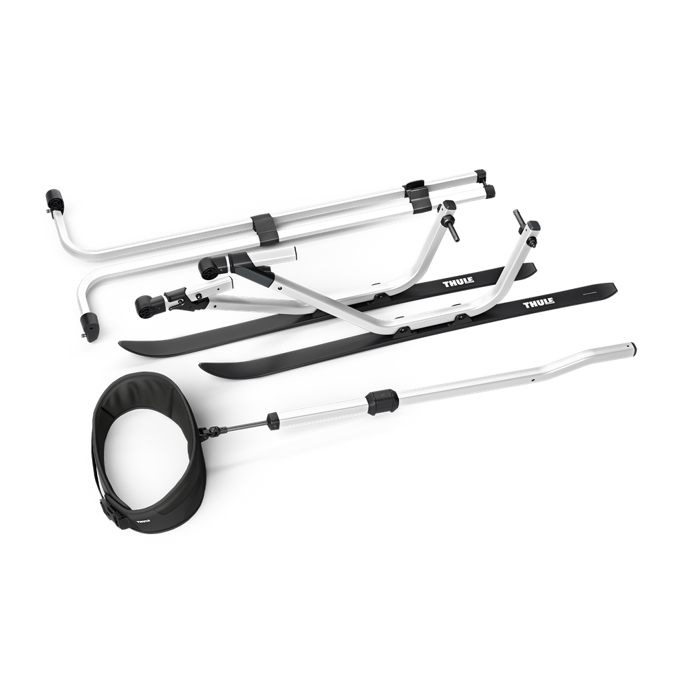 Kit Jogging Thule Per Chariot Sport 2, Cross 2, Cab 2 - Fino Al 2024, Nero/argento
