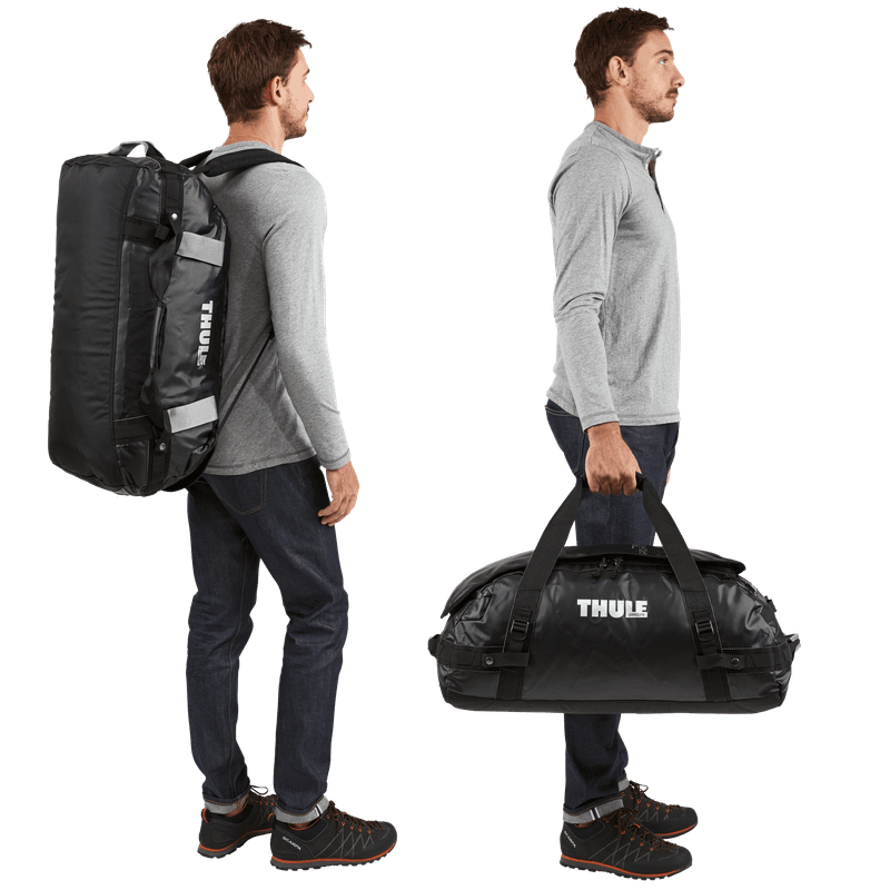 Thule Chasm 70L duffel bag autumnal orange