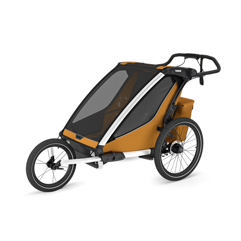 Thule Chariot Sport 2 double 1 or 2-seat multisport bike trailer natural gold