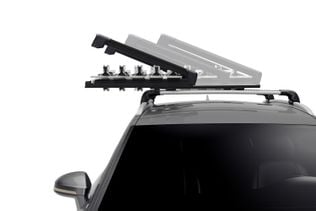 Thule SnowPack Extender 732507 on car open slide